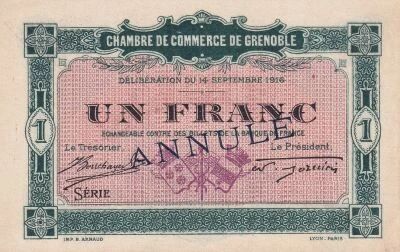Billet France 50 centimes 1916