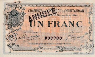 Billet Francia 1 franc 1914
