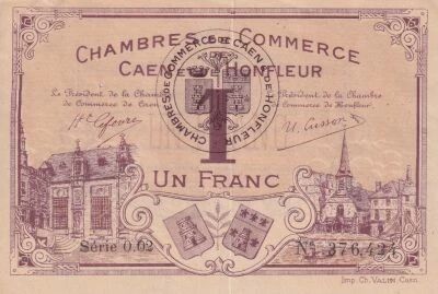 Billet Francia 1 franc 1915