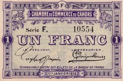 Billet Francia 1 franc 1915