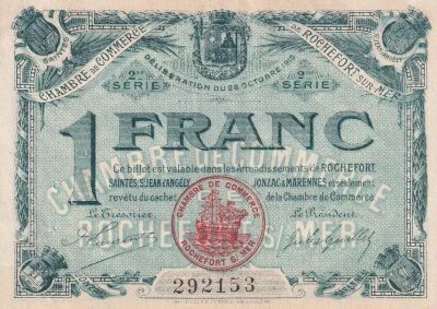 Billet Francia 1 franc 1915