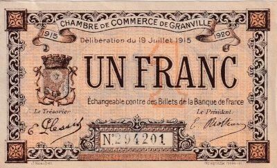 Billet Francia 1 franc 1915