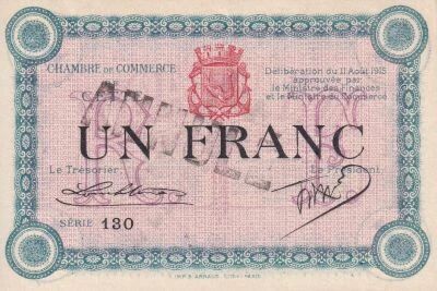 Billet Francia 1 franc 1915