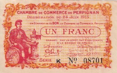 Billet Francia 1 franc 1916