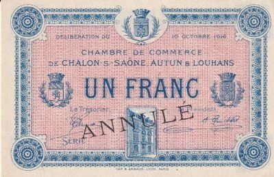 Billet Francia 1 franc 1916