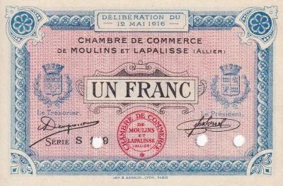 Billet Francia 1 franc 1916