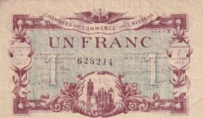 Billet Francia 1 franc 1917