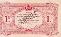 Billet Francia 1 franc 1917