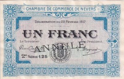 Billet Francia 1 franc 1917