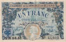 Billet Francia 1 franc 1922