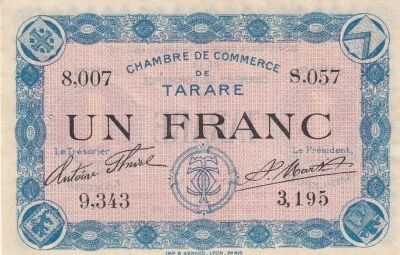 Billet Francia 1 franc