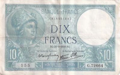 Billet Francia 10 francs 1939
