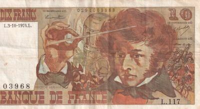 Billet Francia 10 francs 1975
