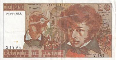 Billet Francia 10 francs 1975