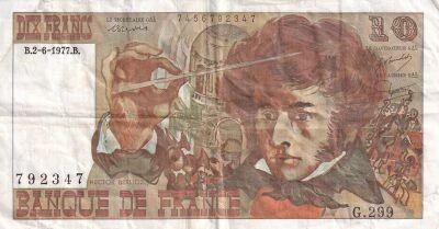 Billet Francia 10 francs 1977
