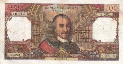 Billet Francia 100 francs 1968