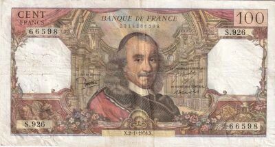 Billet Francia 100 francs 1968