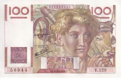 Billet Francia 100 francs Jeune Paysan 1946