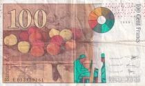 Billet Francia 100 francs Paul C&eacute;zanne 1997