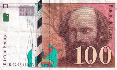 Billet Francia 100 francs Paul C�zanne 1997
