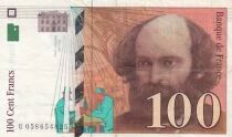 Billet Francia 100 francs Paul C&eacute;zanne 1998