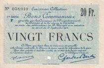 Billet Francia 20 francs 1916
