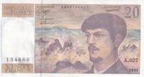 Billet Francia 20 francs 1990