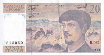 Billet Francia 20 francs 1990