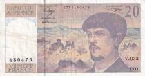 Billet Francia 20 francs 1991