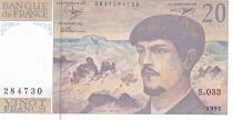Billet Francia 20 francs 1991