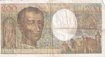 Billet Francia 200 francs Charles Montesquieu, &eacute;crivain et philosophe fran&ccedil;ais 1983