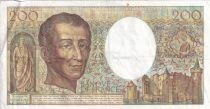 Billet Francia 200 francs Charles Montesquieu, &eacute;crivain et philosophe fran&ccedil;ais 1986