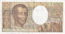 Billet Francia 200 francs Charles Montesquieu, &eacute;crivain et philosophe fran&ccedil;ais 1986