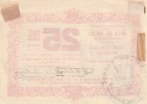 Billet Francia 25 cent 1914