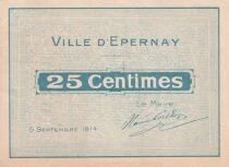 Billet Francia 25 centimes 1914