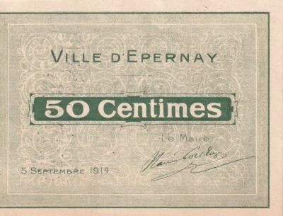 Billet Francia 25 centimes 1914
