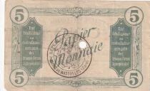 Billet Francia 5 francs 1914