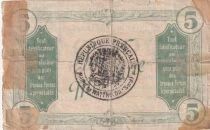 Billet Francia 5 francs 1914