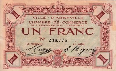 Billet Francia 50 centimes 1914-1918