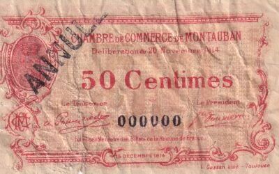 Billet Francia 50 centimes 1914