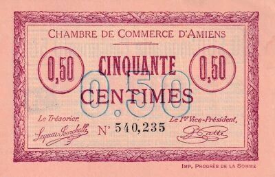 Billet Francia 50 centimes 1915