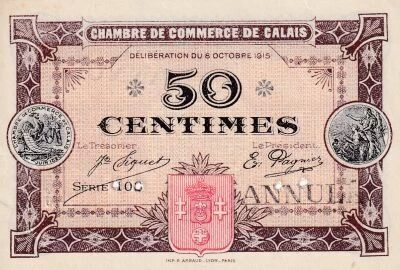Billet Francia 50 centimes 1915