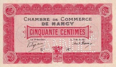 Billet Francia 50 centimes 1915