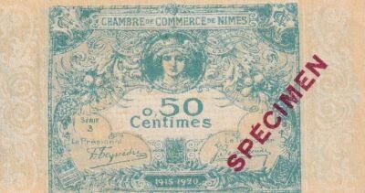 Billet Francia 50 centimes 1915