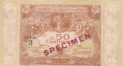 Billet Francia 50 centimes 1915
