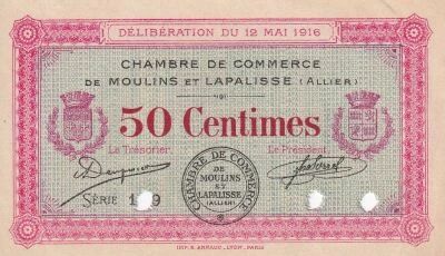 Billet Francia 50 centimes 1916