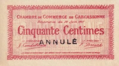 Billet Francia 50 centimes 1917