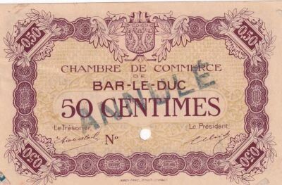 Billet Francia 50 centimes 1918