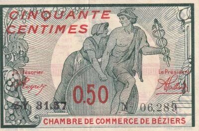 Billet Francia 50 centimes 1918