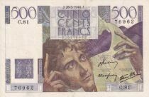 Billet Francia 500 francs 1946